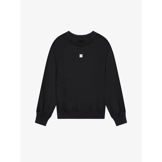 Women Long Sleeves Sweatshirt - Black